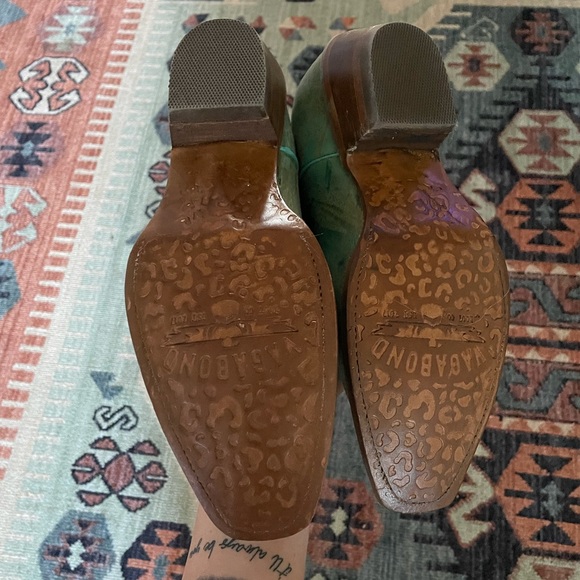 Vegabond Boot Co. The Kingman Turquoise Snip Toe Boot - Picture 5 of 17